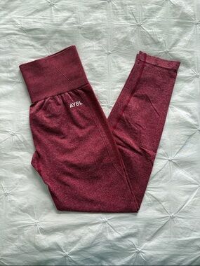 AYBL Pink Marl High-Waist Empower Seamless Leggings